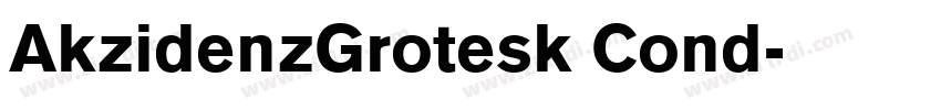 AkzidenzGrotesk Cond字体转换